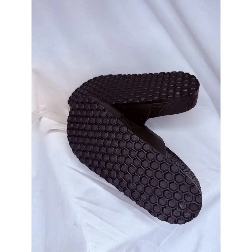 Kids' Noa Blown Footbed Sandals Cat & Jack Black Kids 3, NWT